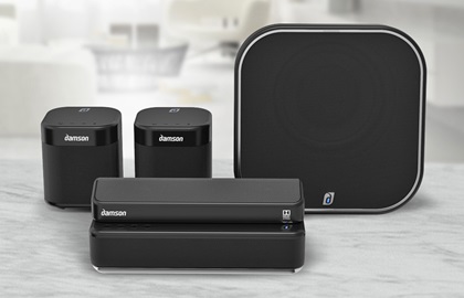 The compact, wireless S-Series from Damson Global runs the Dolby Atmos 3D audio codec