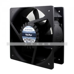 KAKU AC axial fan KA2072HA2 205x205x72mm BALL 220VAC 金属框叶 IP55 电气柜风机