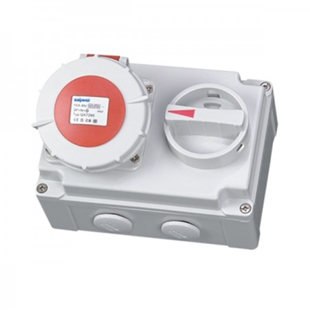 Saipwell 工业插头插座 机械联锁 IP67 CEE/IEC 耐高压 耐高温 16A