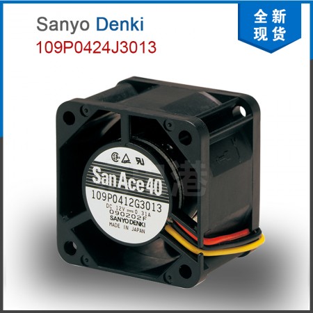 Sanyo Denki 山洋现货 109P0424J3013 24VDC 0.18A 4.32W 40×40×28mm DC FAN 直流风扇