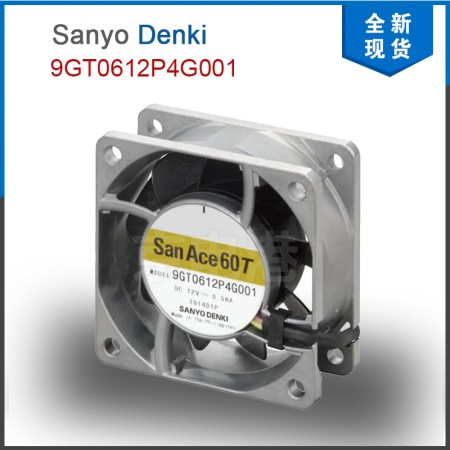 Sanyo Denki 山洋现货 9GT0612P4G001 12VDC 0.56A 6.72W 10000rpm 60×60×25mm Wide Temperature Range Fan 直流风扇