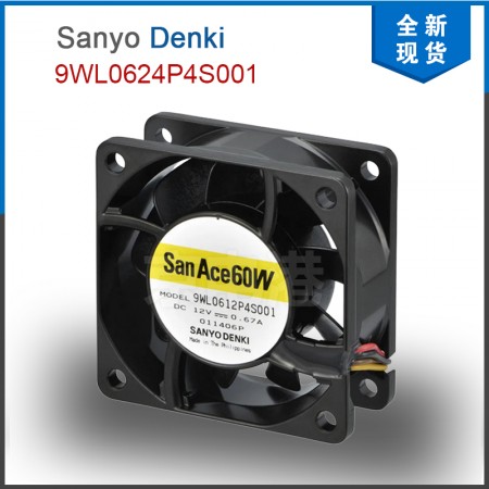 Sanyo Denki 山洋 9WL0624P4S001 24VDC 0.34A 8.16W 11000rpm 60×60x25mm 防水风扇