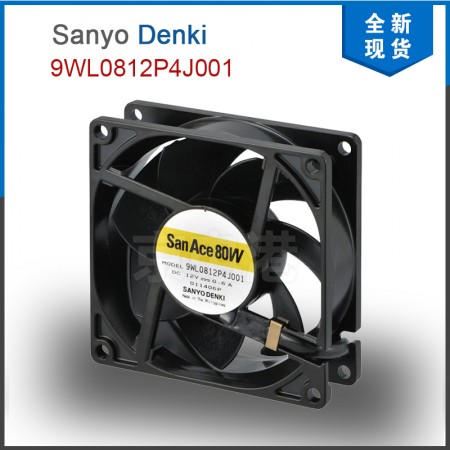 Sanyo Denki 山洋 9WL0812P4J001 12VDC 0.6A 7.2W 7400rpm 80×80x25mm 防水风扇