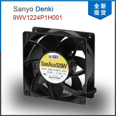Sanyo Denki 9WV1224P1H001 24VDC 0.8A 19.2W 5200rpm 120×120x38mm 防水风扇