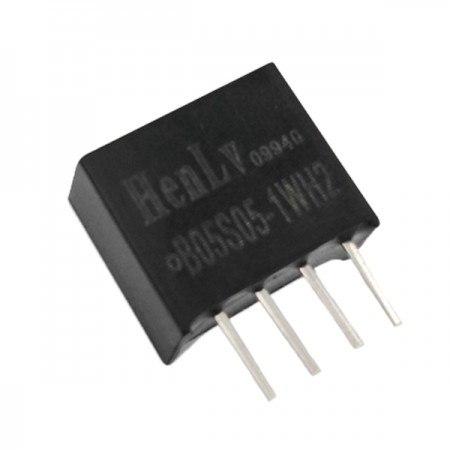HenLv 0.1-1W系列 S12TD0505-1W 5VDC 0.1A 0.1-2W（SIP/DIP定压） 定电压隔离非稳压