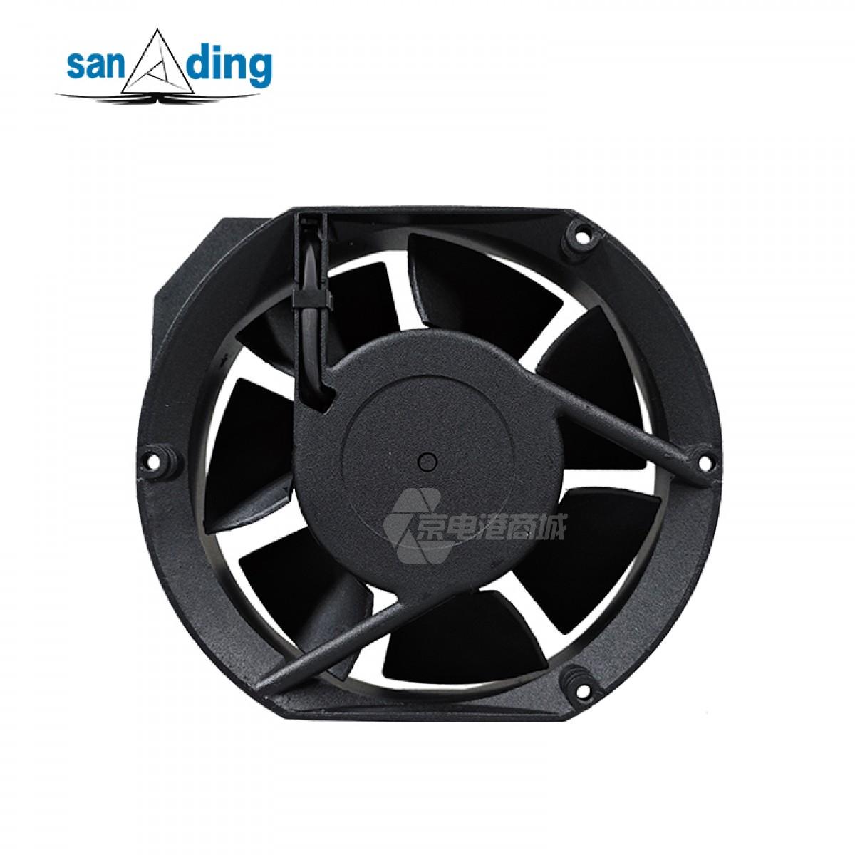 sanding A5920C-23T-B21 220V 0.13A 28W 2900rpm 172×150×51mm Plastic frame plastic leaf AC fan