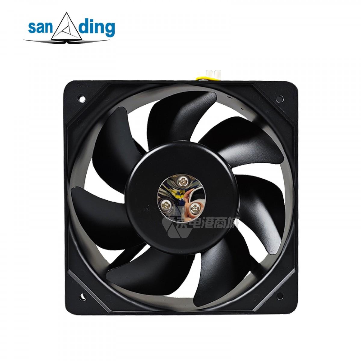 sanding A8228E-22L-B7T 230VAC 0.45A 68W 3200rpm 208×208×72mm Supporting protective net AC Fan