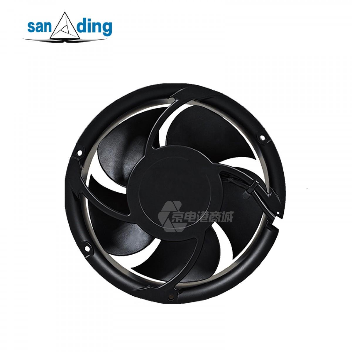 sanding D6820N-05W-B75 24VDC 1.35A 32.4W 5000rpm 320CFM 172x51mm 4-wire FG+PWM IP68 Waterproof DC axial fan