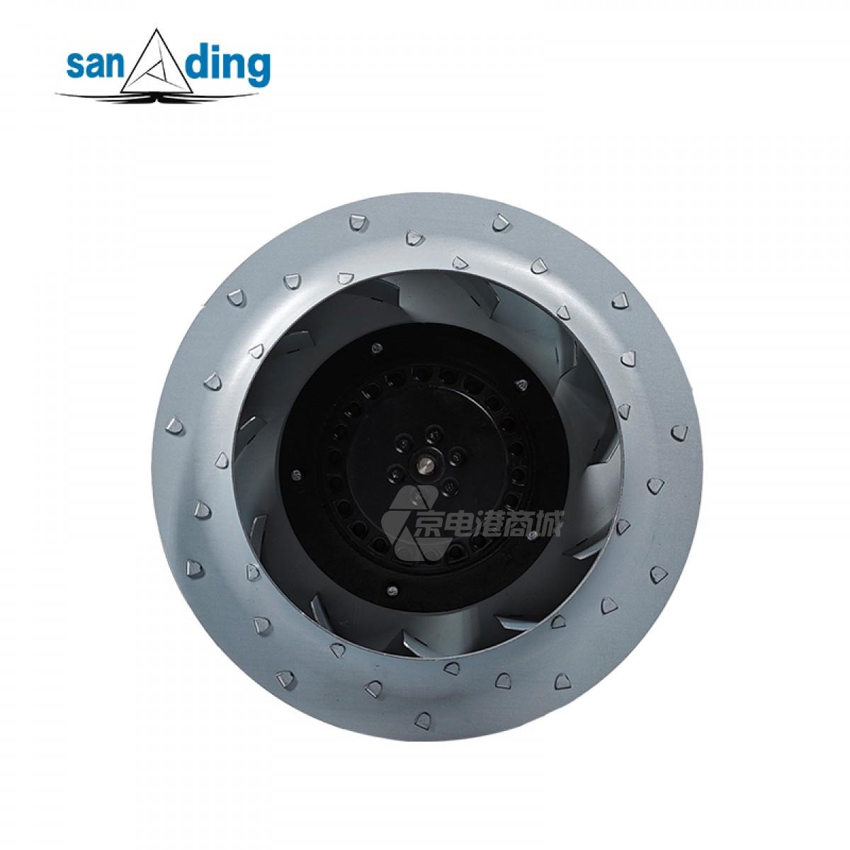 sanding R22592E-38W-B23 380VAC φ225mm 0.3A 110W 260rpm Metal impeller Centrifugal fan