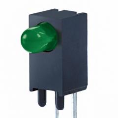 LED 3MM GREEN DIFF SunLED LED-电路板指示器 1POS RA CBI