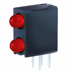 LED 3MM RED DIFF SunLED LED-电路板指示器 BI-LEVEL