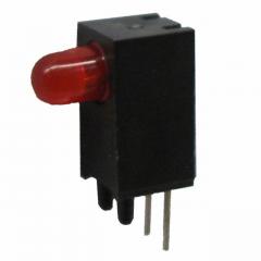 LED 3MM RED DIFF SunLED LED-电路板指示器 1POS RA CBI