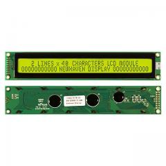 LCD Newhaven 显示器模块-LCD，OLED字符和数字 MOD CHAR 2X40 Y/G TRANSFL