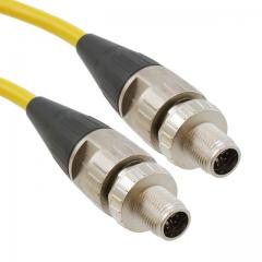 CABLE M12 8 POS MALE-WIRES 3M