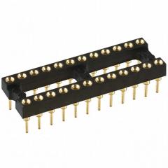 Mill-Max 用于IC的插座，晶体管 CONN IC DIP SOCKET 24POS GOLD