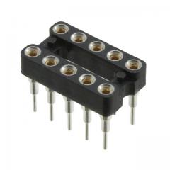 Mill-Max 用于IC的插座，晶体管 CONN IC DIP SOCKET 10POS GOLD