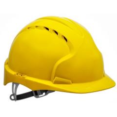 JSP AJF160-000-251 黄色 高密度聚乙烯 (HDPE) 安全帽