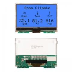 光电元件 智能，智慧，发光二极管，显示器，图形 LCD COG GRAPH 128X64 BLUE BKLT