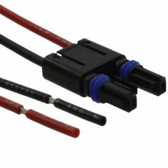 电缆组件 固态照明电缆 CONN PLUG 电缆组件 固态照明电缆 CABLE ASSY 2POS 18AWG