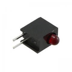 Avago 电路板指示器，阵列，发光条，条形图 LED 3MM 5V GAP RED RA HOUSING
