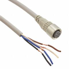 Omron 圆形电缆组件 CABLE M12 IP69K 4P 5M