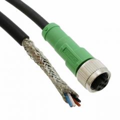 Phoenix 电缆组件 圆形电缆组件 CABLE 4POS STRAIGHT SOCKET 5M