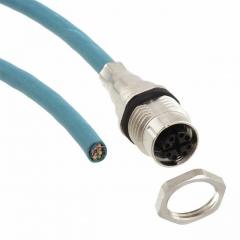 Phoenix 电缆组件 圆形电缆组件 CABLE 8 POS FEMALE/WIRES 500MM