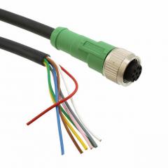 Phoenix 电缆组件 圆形电缆组件 CABLE 8POS M12 SOCKET-WIRE 10M