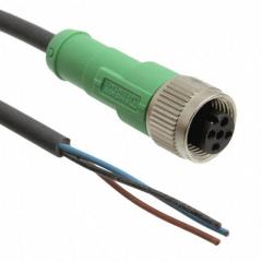Phoenix 电缆组件 圆形电缆组件 CABLE 3POS M12 SOCKET-WIRE 5M
