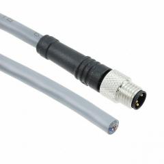 M8M Alpha 电缆组件 圆形电缆组件 STR TO CUT 3POL