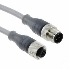 M12M Alpha 电缆组件 圆形电缆组件 STR TO M12F STR 22AWG 04POL