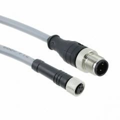 M12M Alpha 电缆组件 圆形电缆组件 STR TO M8F Alpha 电缆组件 圆形电缆组件 STR 22AWG 3POL