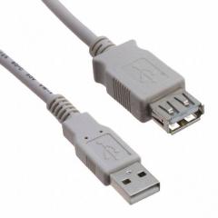 ASSMANN 电缆组件 USB电缆 CABLE USB 1.1 A-A M-F BLACK 1.8M