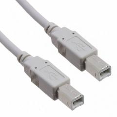 ASSMANN 电缆组件 USB电缆 CABLE USB B-B MALE DBL SHIELD 5M