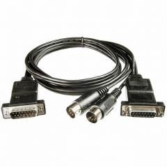 ASSMANN 电缆组件 系列间适配器电缆 CABLE MIDI-ADAP DB15M-DB15F 2M