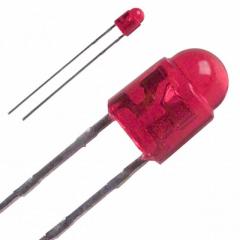 LAPIS LED 指示 分立 RED CLEAR 3MM ROUND T/H