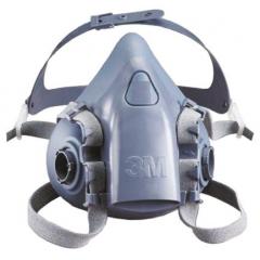 3M 7501 系列 蓝色，灰色 S 半面罩 可重复使用呼吸器 7501