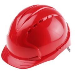 JSP AJF030-000-600 红色 高密度聚乙烯 (HDPE) 安全帽