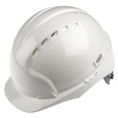 JSP AJF030-000-100 白色 高密度聚乙烯 (HDPE) 安全帽