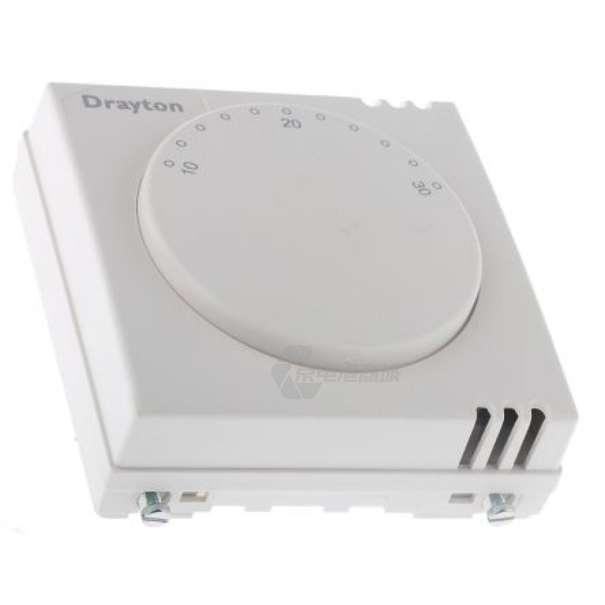 Drayton 1 A/2 A SPDT开关 机械式暖通空调恒温器 24014, 230 V 交流电源,  10 -  30 °C