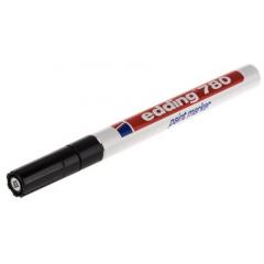 Edding 黑色 0.8mm 特精细笔尖 油漆标记笔 780-001, 适用于玻璃、金属、塑料、木材
