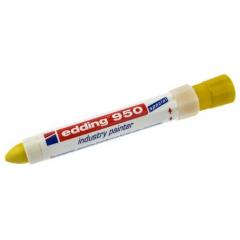 Edding 黄色 10mm 宽笔尖 油漆标记笔 950-005, 适用于金属