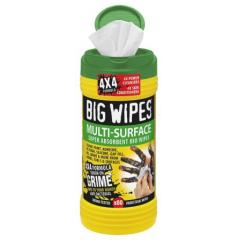 Big Wipes 2440 80张 绿色 桶装 湿巾, 4 x 4in, 适用于工业