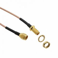 Cinch Connectors 415 系列 150mm 公 SMA 至 母 SMA 50 Ω RG-316DS 同轴电缆组件 415-0035-006