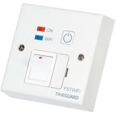 Theben / Timeguard FST 系列 白色 13A, 附设开关 壁装 装有熔断器的支脉电路 FSTWIFI, 85 x 85 x 44mm, BS 标准