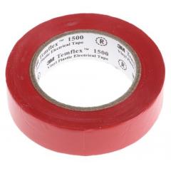 3M Temflex® 1500 红色 PVC 电绝缘胶带 80463, 6000V击穿电压, 10m长 x 15mm宽 x 0.15mm厚