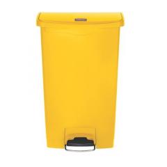 Rubbermaid Commercial Products Step-On 68.1L 黄色 踏板式盖 PE制 垃圾箱 1883577, 673 x 502 x 410mm