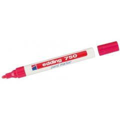 Edding 红色 2 → 4mm 中号 油漆标记笔 750-002, 适用于玻璃、金属、塑料、木材