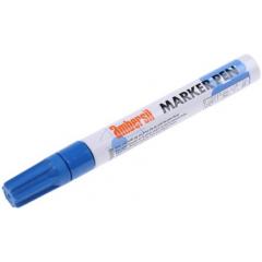 Ambersil 蓝色 3mm 中号 油漆标记笔 6190050004, 适用于纸板、玻璃、金属、纸、塑料、橡胶、纺织品、砖、木材