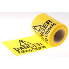 Signs  Labels 高空坠物危险 黑色/黄色 LDPE 危险警告胶带 BW23A, 100mm长 x 150mm宽 x 0.05 mm/0.1 mm/0.17 mm厚